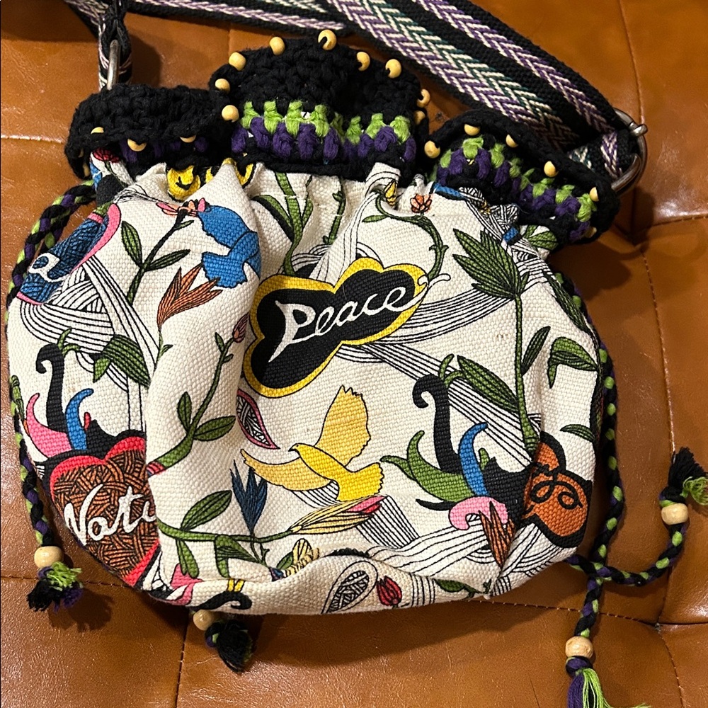 Sakroots Colorful Bird Print Crossbody Bag - Picture 2 of 11